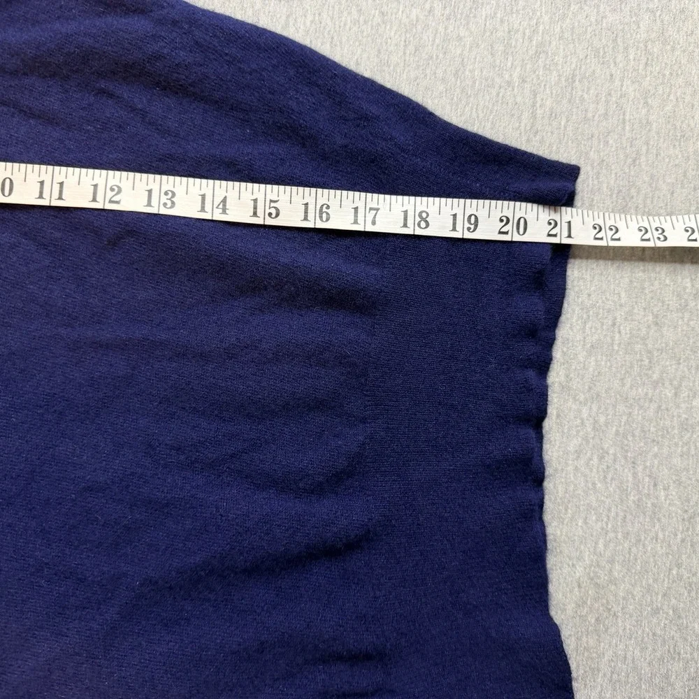 Vintage Drumlanrig Cashmere Sweater Vest Navy Blue V-Neck Scotland 36